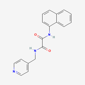 molecular formula C18H15N3O2 B4942237 N-1-naphthyl-N'-(4-pyridinylmethyl)ethanediamide 