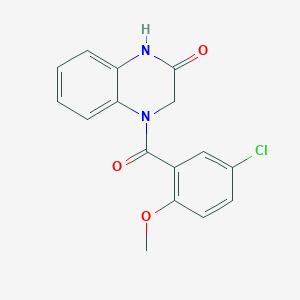 molecular formula C16H13ClN2O3 B4942245 4-(5-chloro-2-methoxybenzoyl)-3,4-dihydro-2(1H)-quinoxalinone 