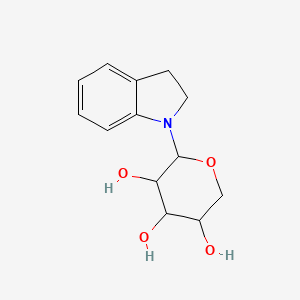 molecular formula C13H17NO4 B4942253 2-(2,3-dihydro-1H-indol-1-yl)tetrahydro-2H-pyran-3,4,5-triol 