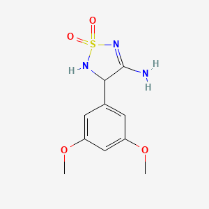 molecular formula C10H13N3O4S B4942278 4-(3,5-dimethoxyphenyl)-1,2,5-thiadiazolidin-3-imine 1,1-dioxide 