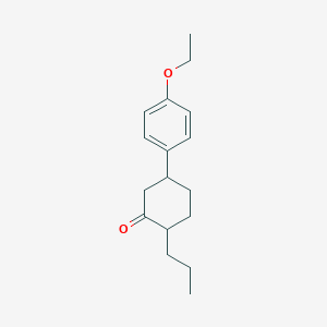 molecular formula C17H24O2 B4942289 5-(4-ethoxyphenyl)-2-propylcyclohexanone 