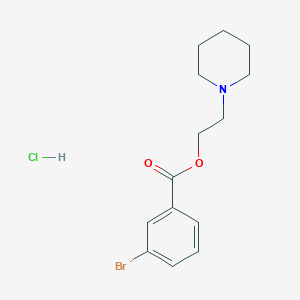 2-(1-piperidinyl)ethyl 3-bromobenzoate hydrochloride