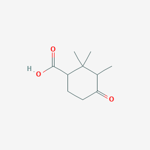 molecular formula C10H16O3 B494237 2,2,3-Trimethyl-4-oxocyclohexane-1-carboxylic acid CAS No. 15210-83-0