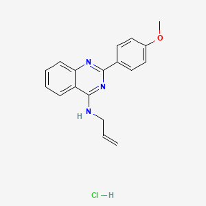molecular formula C18H18ClN3O B4942376 N-allyl-2-(4-methoxyphenyl)-4-quinazolinamine hydrochloride 