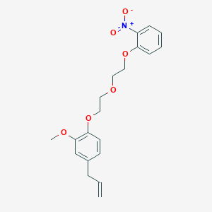 molecular formula C20H23NO6 B4942384 4-allyl-2-methoxy-1-{2-[2-(2-nitrophenoxy)ethoxy]ethoxy}benzene 