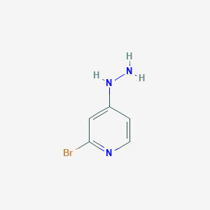 molecular formula C5H6BrN3 B494241 2-溴-4-肼基吡啶 CAS No. 923547-35-7