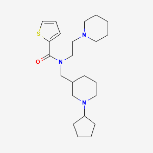 molecular formula C23H37N3OS B4942424 N-[(1-cyclopentyl-3-piperidinyl)methyl]-N-[2-(1-piperidinyl)ethyl]-2-thiophenecarboxamide 