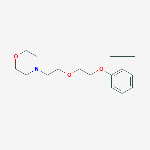molecular formula C19H31NO3 B4942443 4-{2-[2-(2-tert-butyl-5-methylphenoxy)ethoxy]ethyl}morpholine 