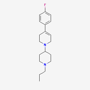 molecular formula C19H27FN2 B4942511 4-(4-fluorophenyl)-1-(1-propyl-4-piperidinyl)-1,2,3,6-tetrahydropyridine 