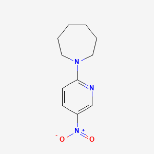molecular formula C11H15N3O2 B4942512 1-(5-nitro-2-pyridinyl)azepane 