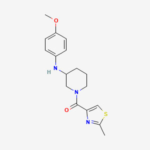 molecular formula C17H21N3O2S B4942526 N-(4-methoxyphenyl)-1-[(2-methyl-1,3-thiazol-4-yl)carbonyl]-3-piperidinamine 