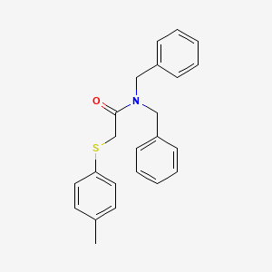molecular formula C23H23NOS B4942542 N,N-dibenzyl-2-[(4-methylphenyl)thio]acetamide 