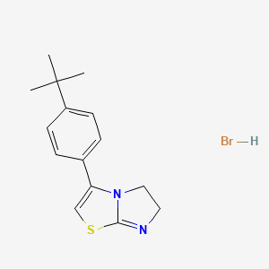 molecular formula C15H19BrN2S B4942545 3-(4-tert-butylphenyl)-5,6-dihydroimidazo[2,1-b][1,3]thiazole hydrobromide 