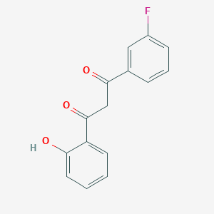 molecular formula C15H11FO3 B4942554 1-(3-fluorophenyl)-3-(2-hydroxyphenyl)-1,3-propanedione 