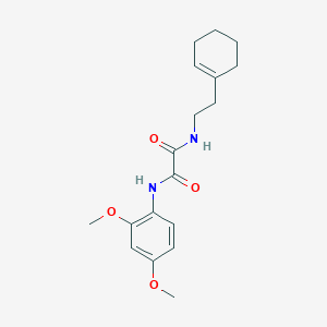 molecular formula C18H24N2O4 B4942561 N-[2-(1-cyclohexen-1-yl)ethyl]-N'-(2,4-dimethoxyphenyl)ethanediamide 