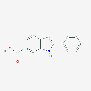 molecular formula C15H11NO2 B494258 2-phenyl-1H-indole-6-carboxylic acid CAS No. 110073-83-1