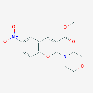 methyl 2-(4-morpholinyl)-6-nitro-2H-chromene-3-carboxylate