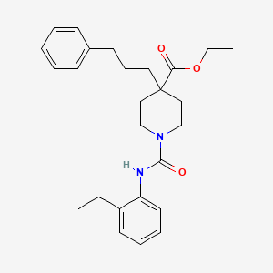 ethyl 1-{[(2-ethylphenyl)amino]carbonyl}-4-(3-phenylpropyl)-4-piperidinecarboxylate