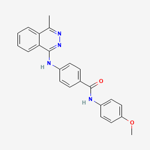 molecular formula C23H20N4O2 B4942674 N-(4-methoxyphenyl)-4-[(4-methyl-1-phthalazinyl)amino]benzamide 