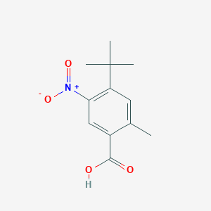 molecular formula C12H15NO4 B494268 4-Tert-butyl-5-nitro-2-methylbenzoic acid 