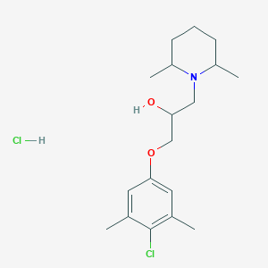 molecular formula C18H29Cl2NO2 B4942703 1-(4-chloro-3,5-dimethylphenoxy)-3-(2,6-dimethyl-1-piperidinyl)-2-propanol hydrochloride 