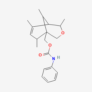 (4,6,8,9-tetramethyl-3-oxabicyclo[3.3.1]non-6-en-1-yl)methyl phenylcarbamate