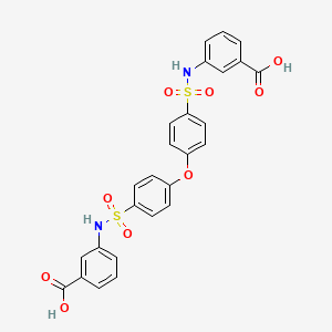 molecular formula C26H20N2O9S2 B4942717 3,3'-[oxybis(4,1-phenylenesulfonylimino)]dibenzoic acid 