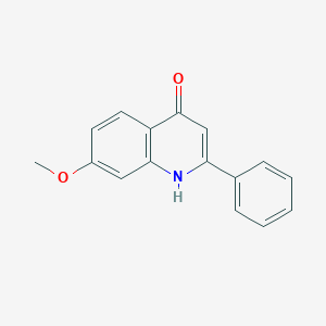 molecular formula C16H13NO2 B494273 7-甲氧基-2-苯基喹啉-4-醇 CAS No. 20430-72-2