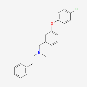 N-[3-(4-chlorophenoxy)benzyl]-N-methyl-2-phenylethanamine