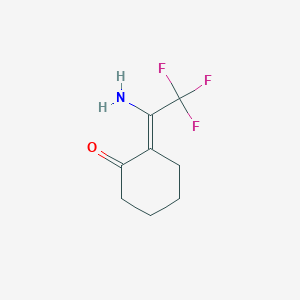 molecular formula C8H10F3NO B4942742 2-(1-amino-2,2,2-trifluoroethylidene)cyclohexanone 