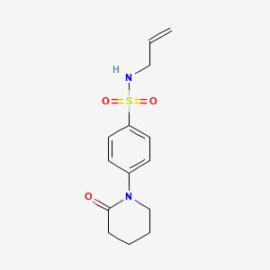 N-allyl-4-(2-oxo-1-piperidinyl)benzenesulfonamide