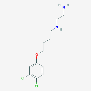 molecular formula C12H18Cl2N2O B4942760 (2-aminoethyl)[4-(3,4-dichlorophenoxy)butyl]amine 