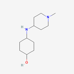 molecular formula C12H24N2O B4942762 4-[(1-methyl-4-piperidinyl)amino]cyclohexanol 