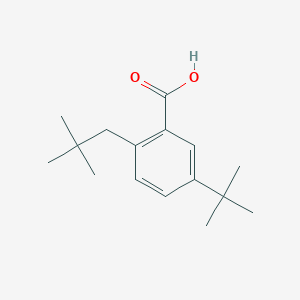 molecular formula C16H24O2 B494277 5-Tert-butyl-2-neopentylbenzoic acid 