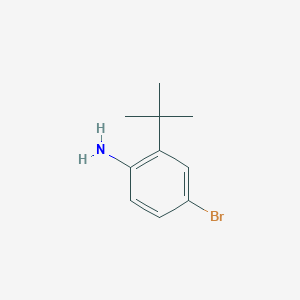 molecular formula C10H14BrN B494279 4-溴-2-叔丁基苯胺 CAS No. 850012-44-1