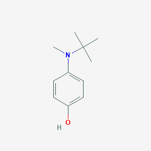 molecular formula C11H17NO B494283 4-[Tert-butyl(methyl)amino]phenol 