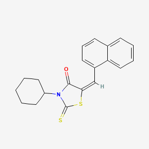 3-cyclohexyl-5-(1-naphthylmethylene)-2-thioxo-1,3-thiazolidin-4-one