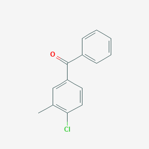 molecular formula C14H11ClO B494284 (4-Chloro-3-methylphenyl)(phenyl)methanone 