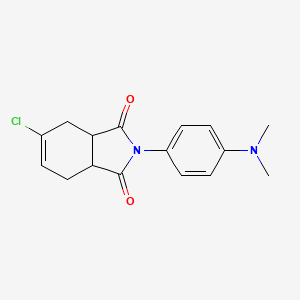molecular formula C16H17ClN2O2 B4942875 5-chloro-2-[4-(dimethylamino)phenyl]-3a,4,7,7a-tetrahydro-1H-isoindole-1,3(2H)-dione 