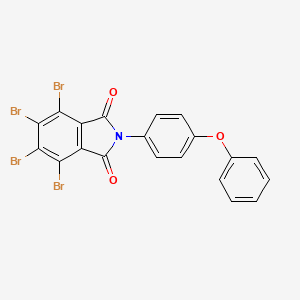 molecular formula C20H9Br4NO3 B4942897 4,5,6,7-tetrabromo-2-(4-phenoxyphenyl)-1H-isoindole-1,3(2H)-dione 