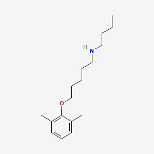 molecular formula C17H29NO B4942927 N-butyl-5-(2,6-dimethylphenoxy)-1-pentanamine 