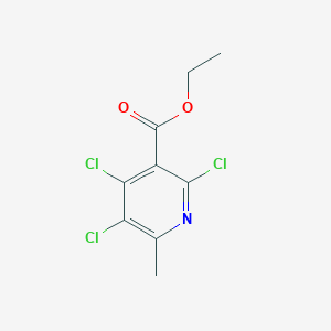 molecular formula C9H8Cl3NO2 B494293 Ethyl 2,4,5-trichloro-6-methylnicotinate 