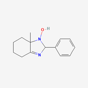 molecular formula C14H18N2O B4942965 7a-methyl-2-phenyl-2,4,5,6,7,7a-hexahydro-1H-benzimidazol-1-ol 