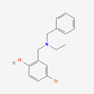 molecular formula C16H18BrNO B4942988 2-{[苄基(乙基)氨基]甲基}-4-溴苯酚 