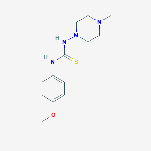 molecular formula C14H22N4OS B494300 1-(4-Ethoxyphenyl)-3-(4-methylpiperazin-1-yl)thiourea 