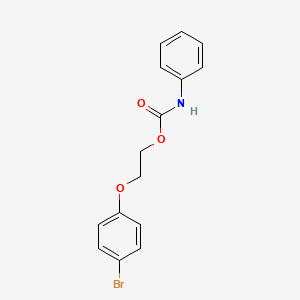 molecular formula C15H14BrNO3 B4943027 2-(4-bromophenoxy)ethyl phenylcarbamate 