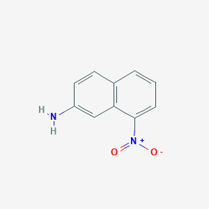 molecular formula C10H8N2O2 B494308 8-硝基-2-萘胺 CAS No. 607-38-5