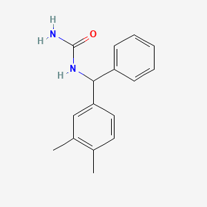 molecular formula C16H18N2O B4943080 N-[(3,4-dimethylphenyl)(phenyl)methyl]urea 