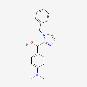 molecular formula C19H21N3O B4943104 (1-benzyl-1H-imidazol-2-yl)[4-(dimethylamino)phenyl]methanol 