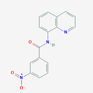 molecular formula C16H11N3O3 B494315 3-nitro-N-(quinolin-8-yl)benzamide CAS No. 62802-77-1